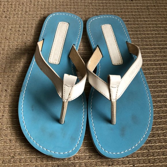Dsquared2 Men\'s Aqua/White Leather Straps Sandals main image 11